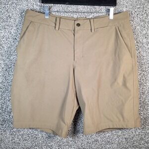 Lululemon Commission Shorts LM7929SE Gold / Brown 36 X 11"